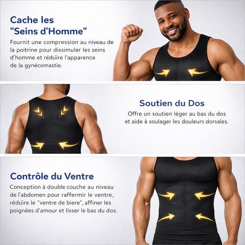 Débardeur Sculptant Haute Compression Homme